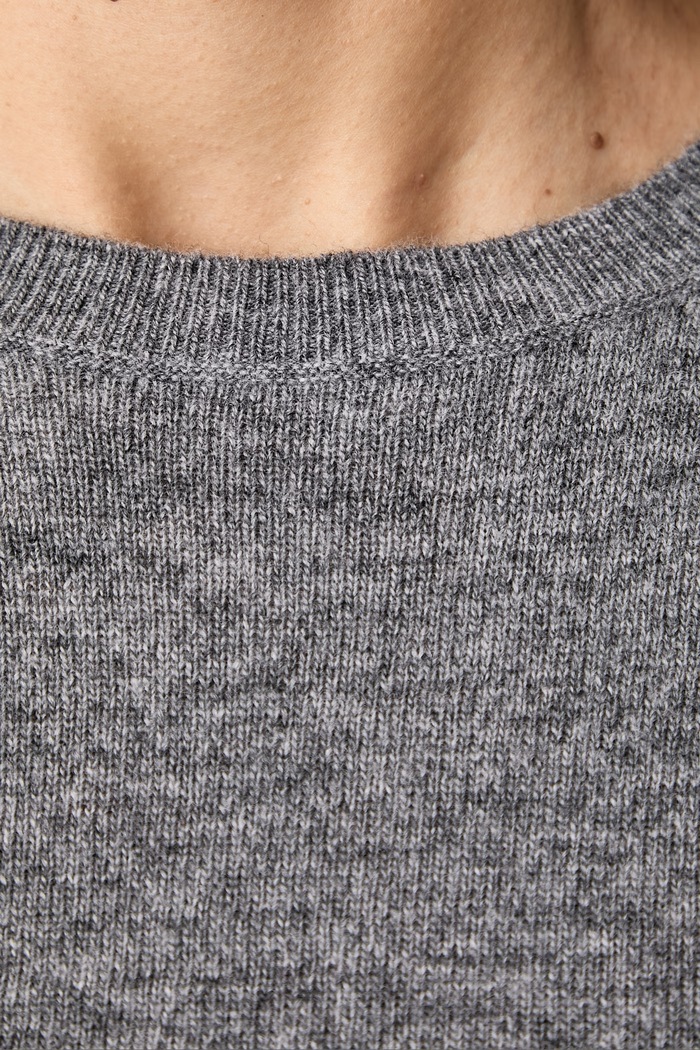 Maglione da donna in lana United Colors of Benetton grigio 1002D1K01