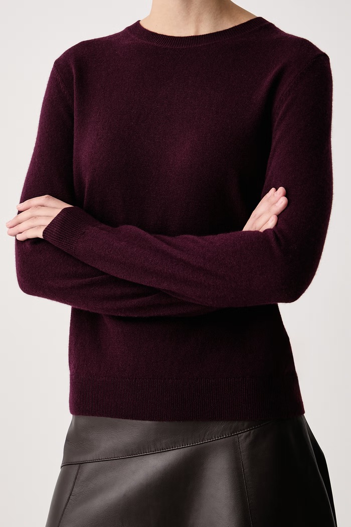 Sweter damski wełniany United Colors of Benetton 1002D1K01 bordowy