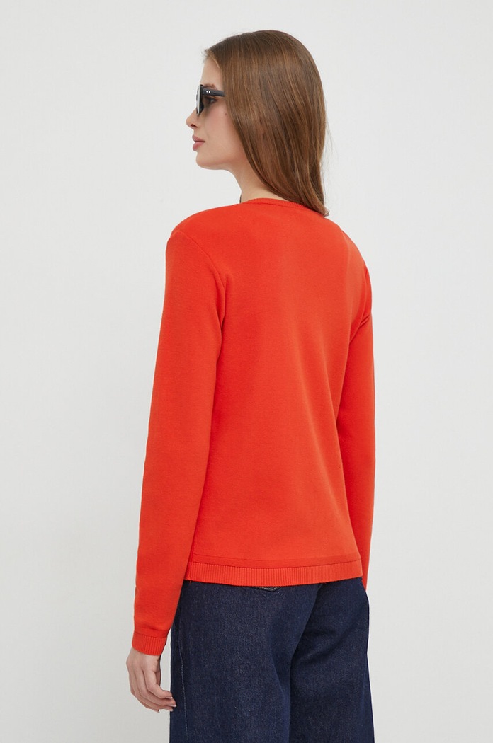 Odzież United Colors of Benetton kardigan bawełniany 1091D5558 czerwony