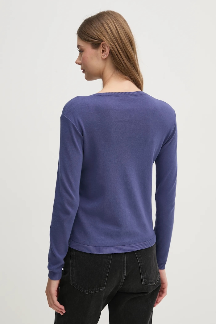 Дрехи Памучна жилетка United Colors of Benetton 1091D5558 тъмносин