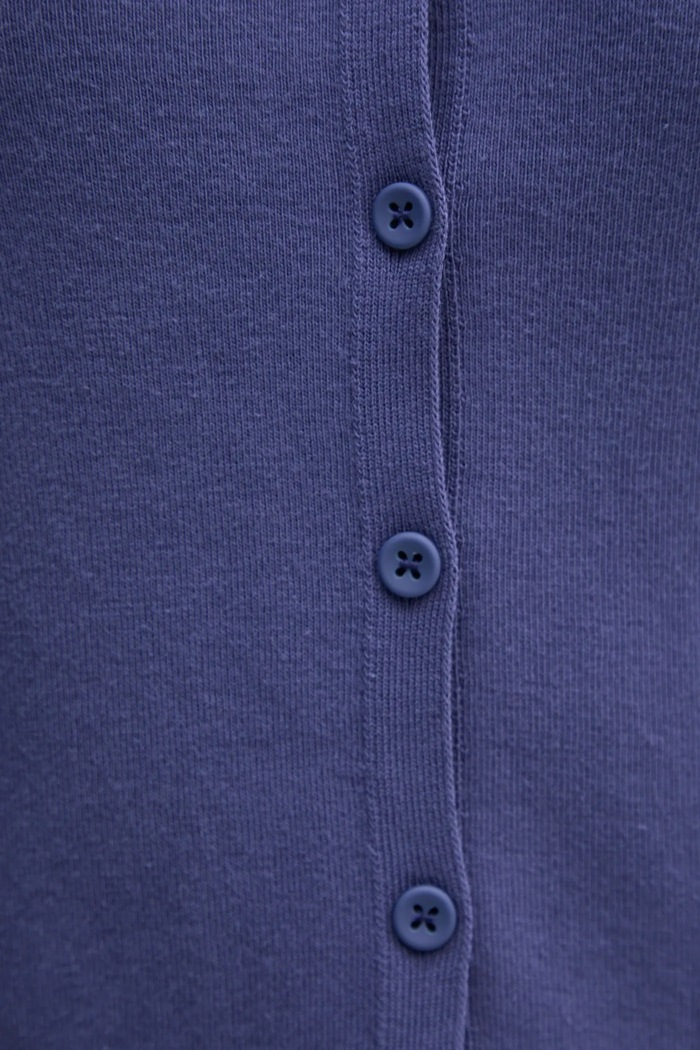 Памучна жилетка United Colors of Benetton 1091D5558 тъмносин