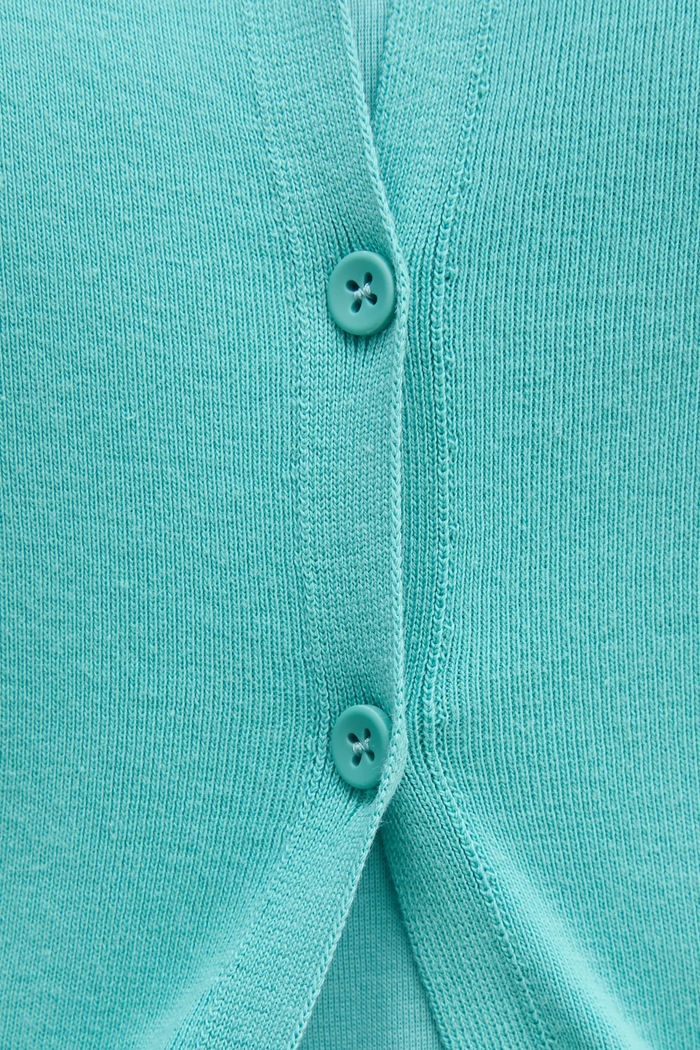 Bavlněný kardigan United Colors of Benetton 1091D5558 tyrkysová