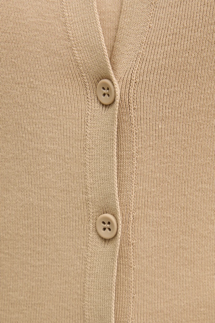 Bavlněný kardigan United Colors of Benetton 1091D5558 béžová