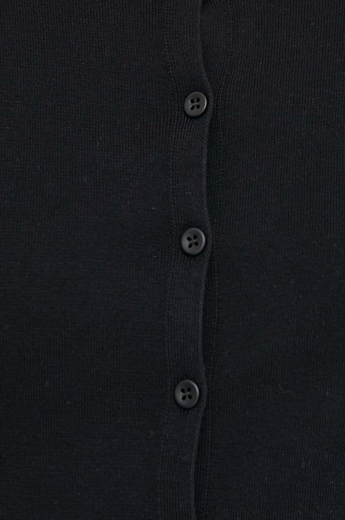 Памучна жилетка United Colors of Benetton 1091D5558 черен