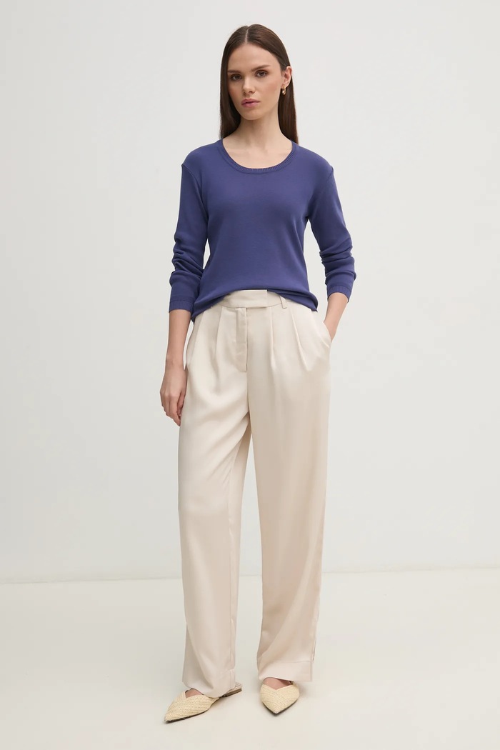 Bavlněný svetr United Colors of Benetton 1091D1M08 námořnická modř SS25