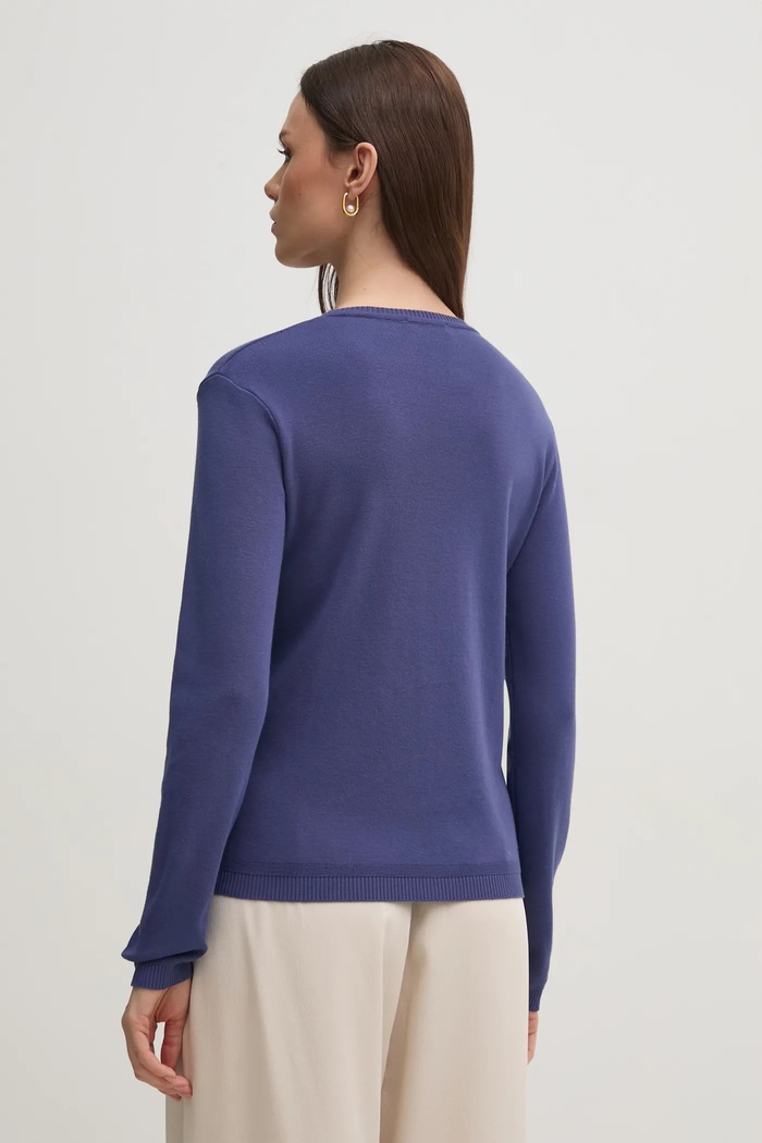 Oblečení Bavlněný svetr United Colors of Benetton 1091D1M08 námořnická modř