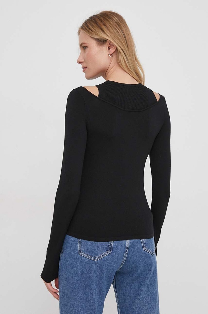Odzież Sisley sweter 1B7YM104G czarny