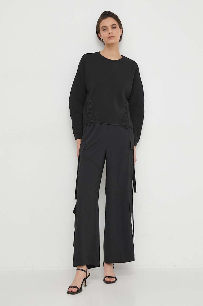 Sisley bluza 3YL9L104Y czarny SS24