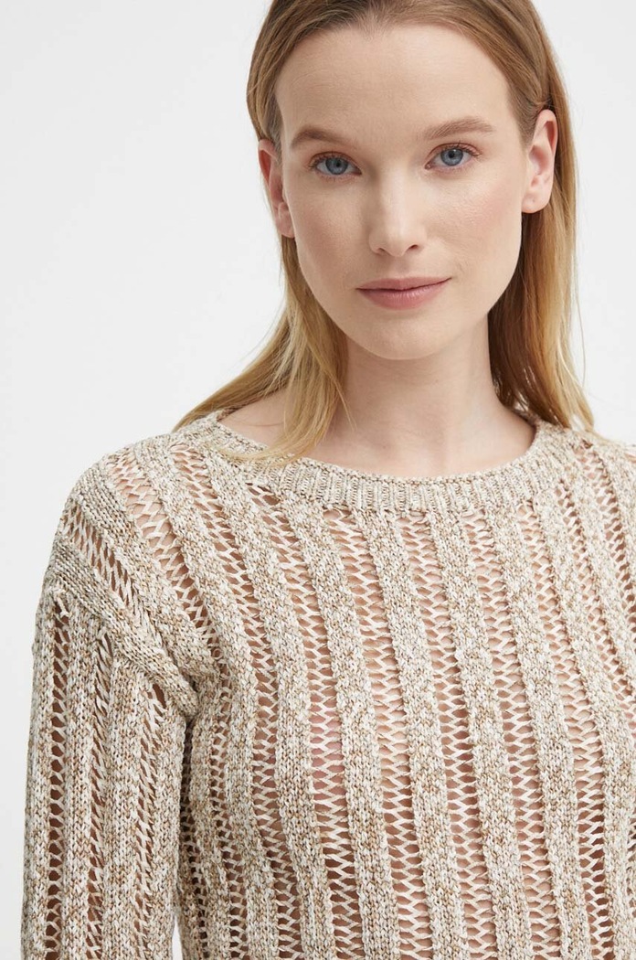Πουλόβερ Sisley μπεζ 1ZPJM104T