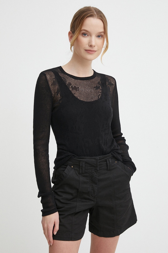 Sisley sweter pozostałe czarny 1084M104S