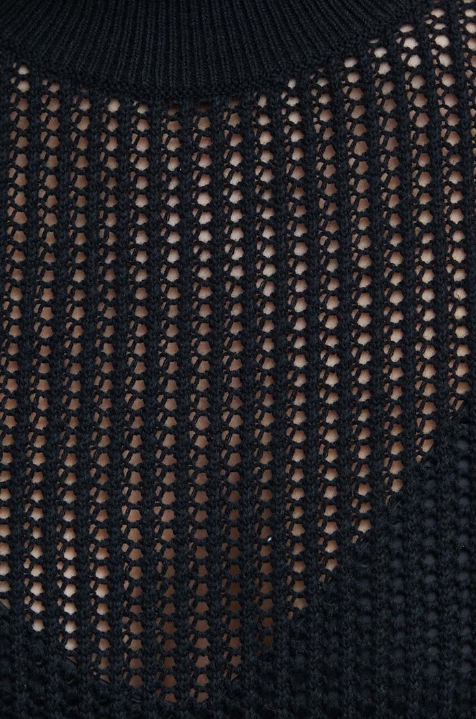 Marc O'Polo sweter z domieszką lnu 403501060385 czarny