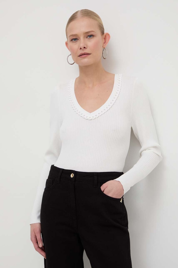 Morgan sweter MCORDE szpic biały MCORDE.OFF.WHITE