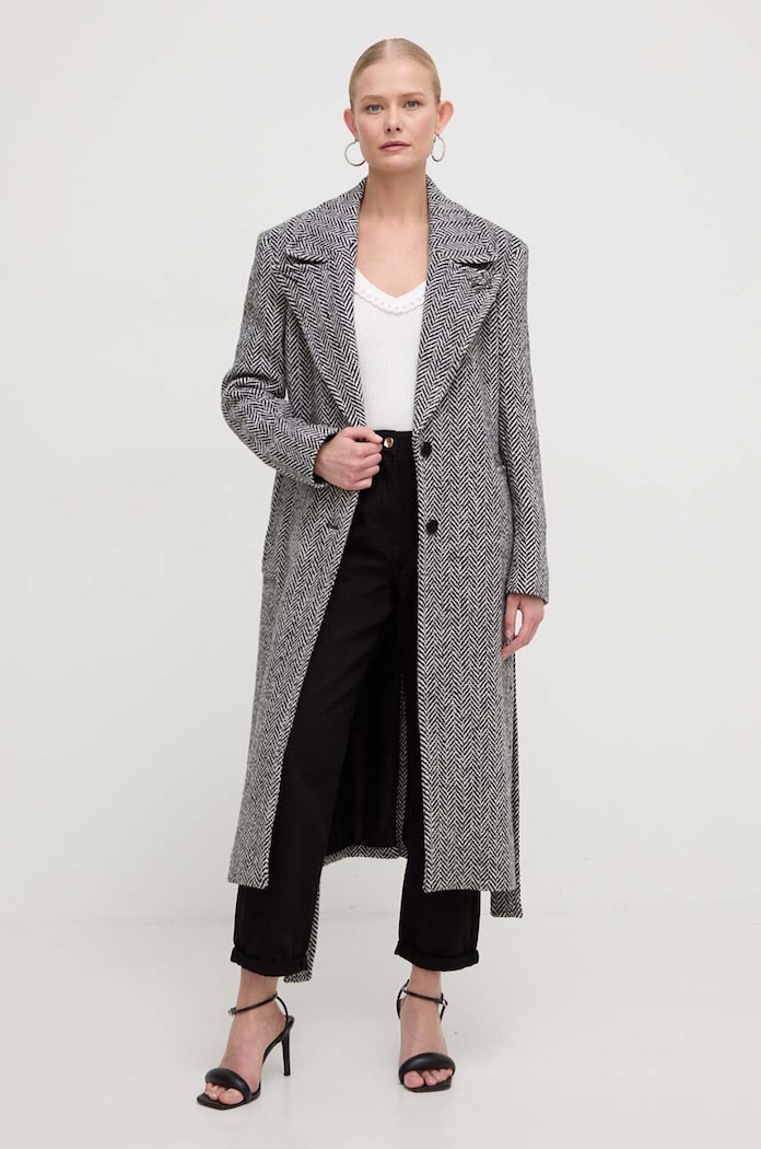 Morgan sweter MCORDE MCORDE.OFF.WHITE biały SS24