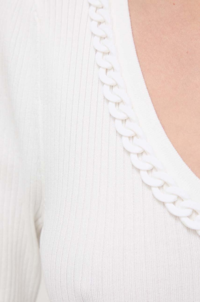 Morgan sweter MCORDE MCORDE.OFF.WHITE biały