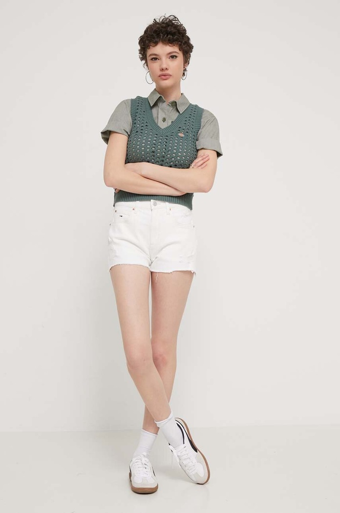 Βαμβακερό γιλέκο Dickies INGALLS VEST W DK0A4YT3 πράσινο SS24