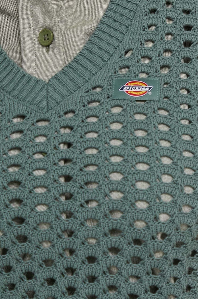 Βαμβακερό γιλέκο Dickies INGALLS VEST W DK0A4YT3 πράσινο