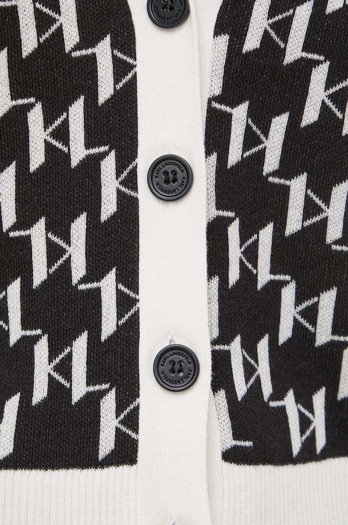 Karl Lagerfeld kardigán 241W2007 fekete