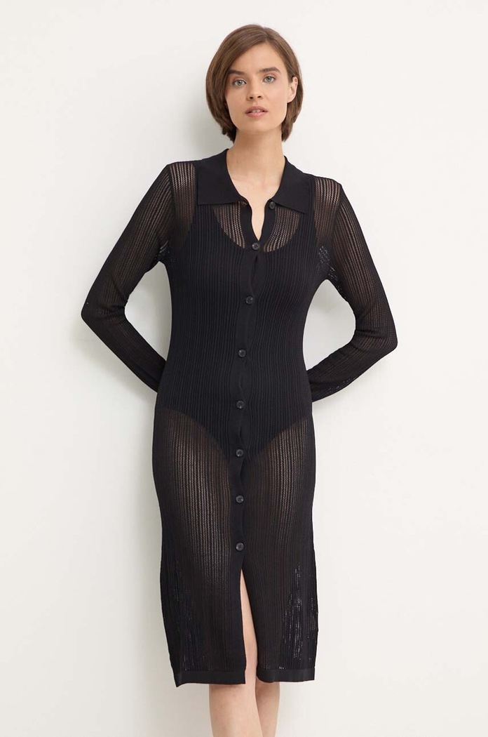 Sandro Ferrone cardigan uni negru SFS138XBDBESS