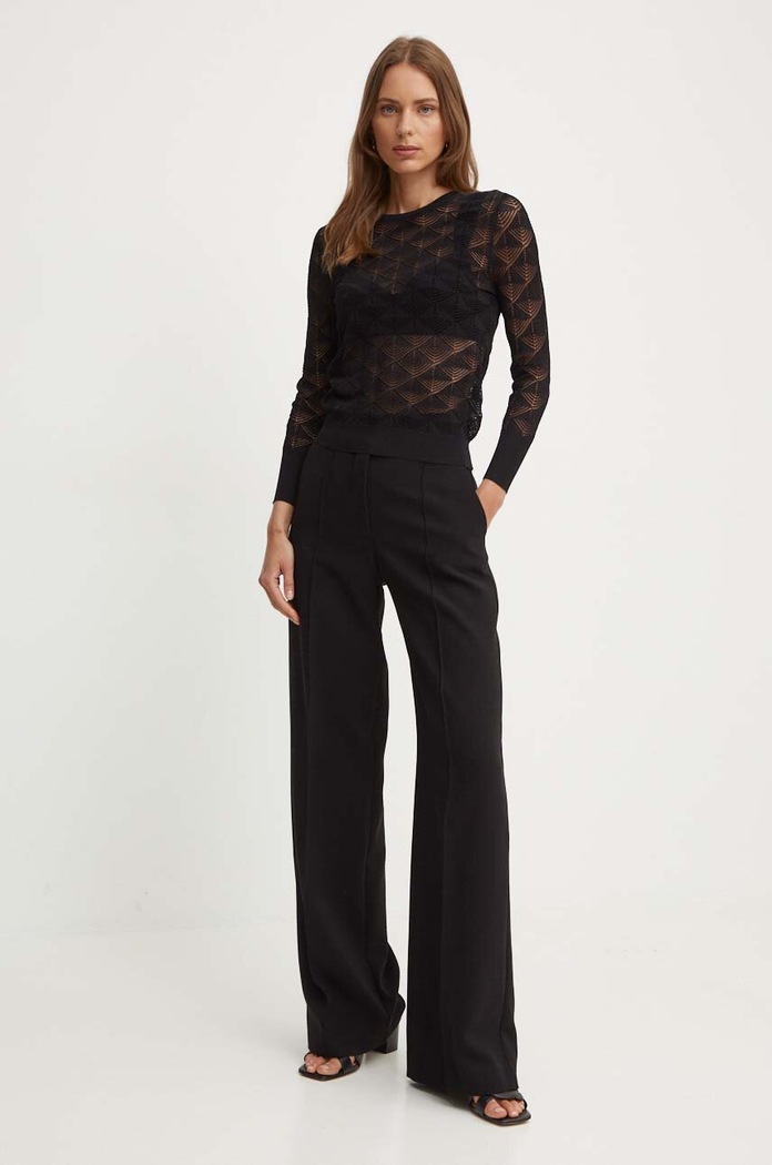 Sandro Ferrone Sweter SFS138XBDBLAKE czarny SS24