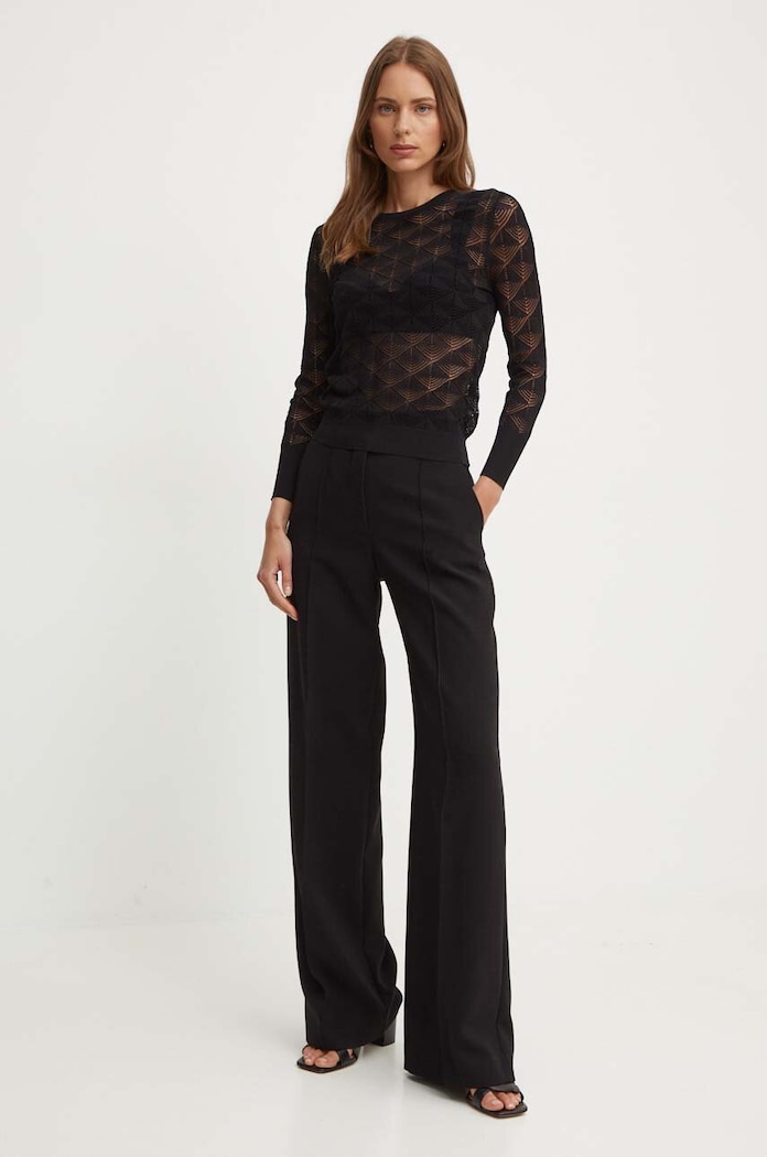 Sandro Ferrone Sweter SFS138XBDBLAKE czarny SS24