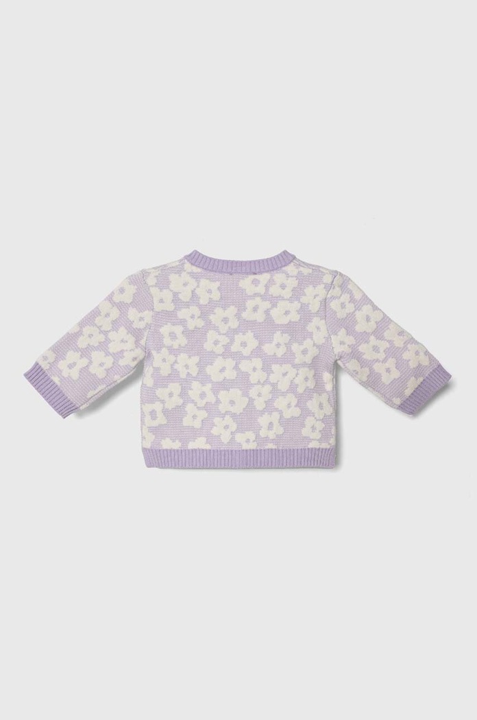 Παιδικό κάρδιγκαν United Colors of Benetton 1136B500P.W.Seasonal μωβ SS24