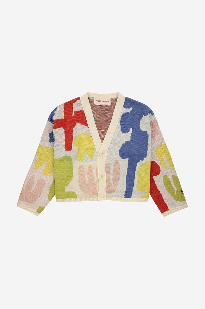Bobo Choses cardigan din bumbac pentru copii 124AC137 multicolor SS24