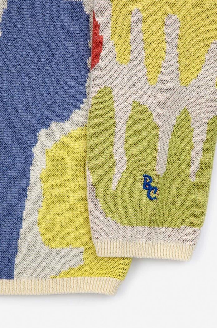 Fete Bobo Choses cardigan din bumbac pentru copii 124AC137 multicolor
