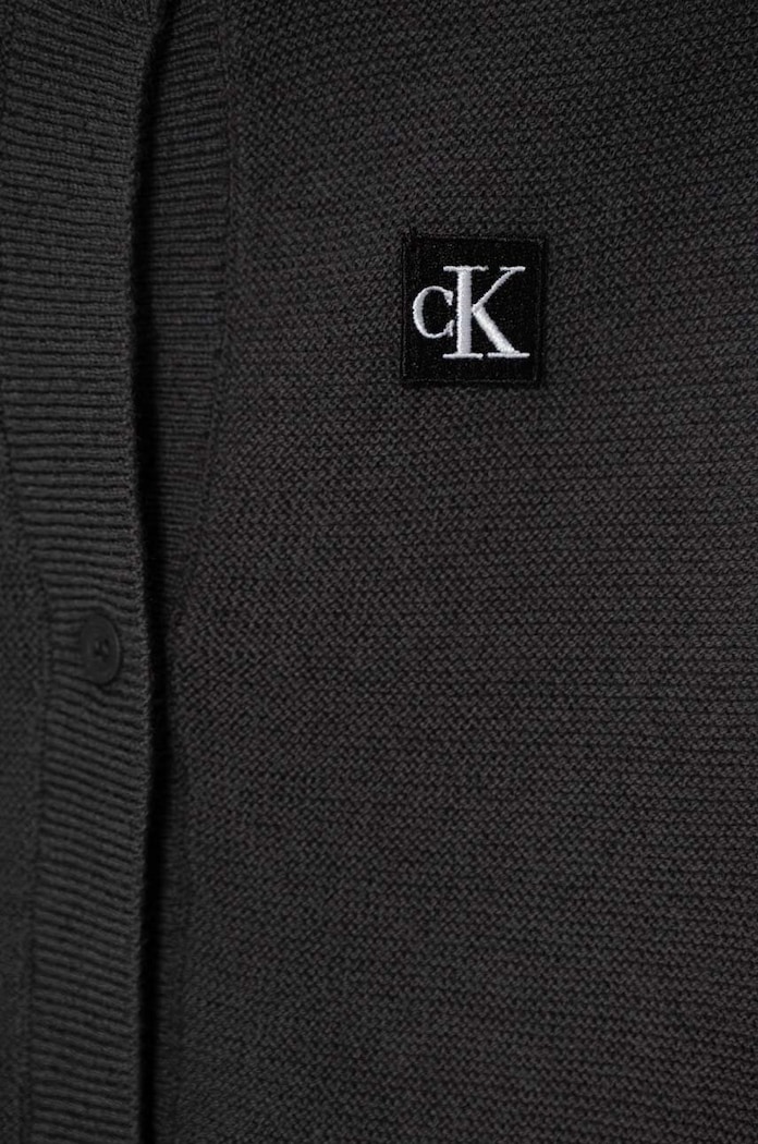 Chłopiec Calvin Klein Jeans kardigan z domieszką kaszmiru IN0IN00156.PPYH szary