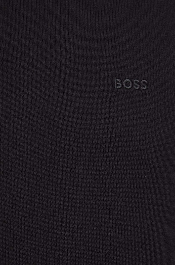Бавовняний светр BOSS 50506023 чорний