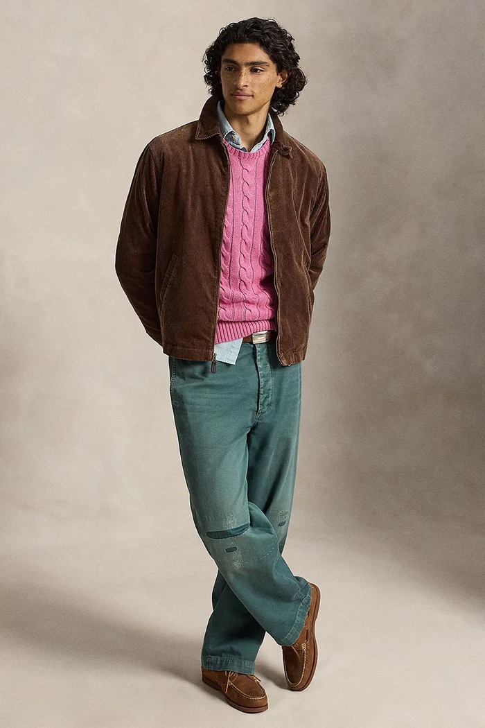 Odzież Polo Ralph Lauren sweter męski bawełniany 710775885 różowy