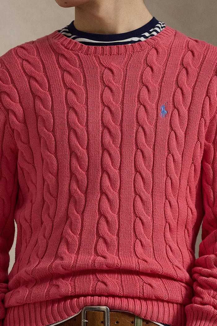 Одяг Polo Ralph Lauren светр бавовняний чоловічий 710775885 рожевий