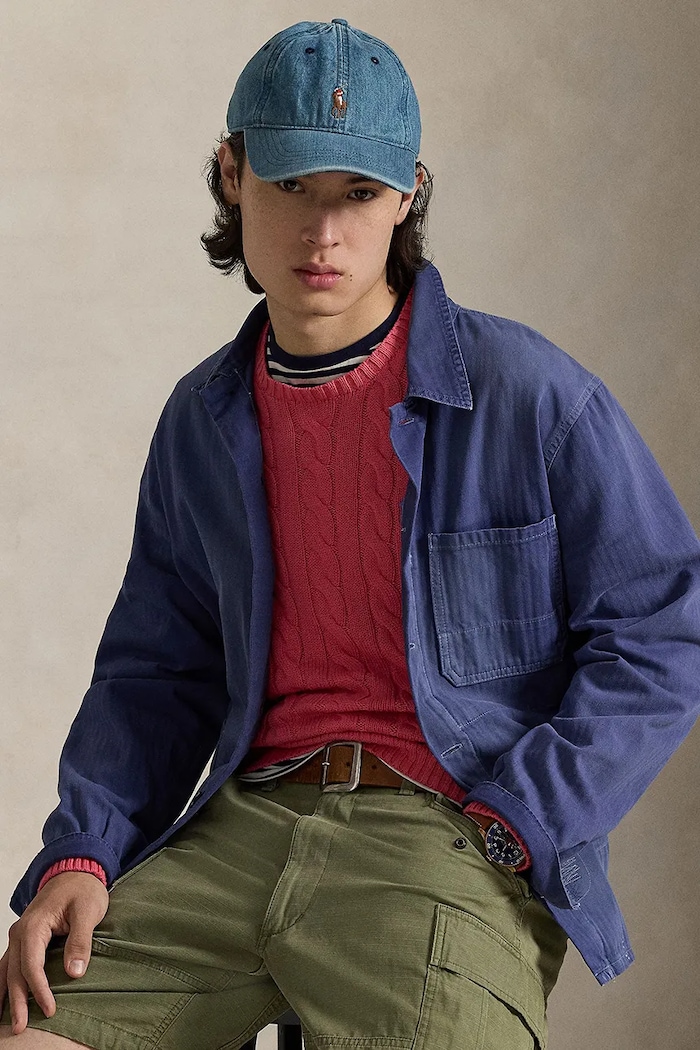 Polo Ralph Lauren светр бавовняний чоловічий рожевий 710775885