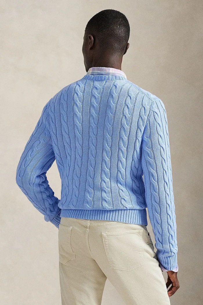 Polo Ralph Lauren светр бавовняний чоловічий 710775885 блакитний SS26