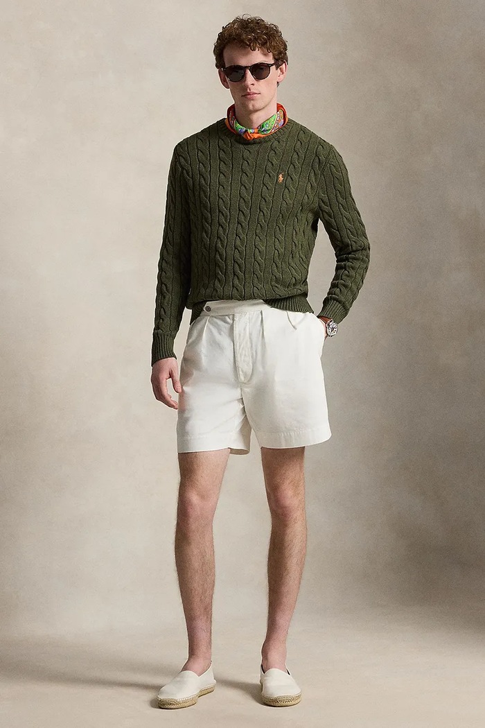Oblečení Polo Ralph Lauren svetr bavlněný pánský 710775885 zelená