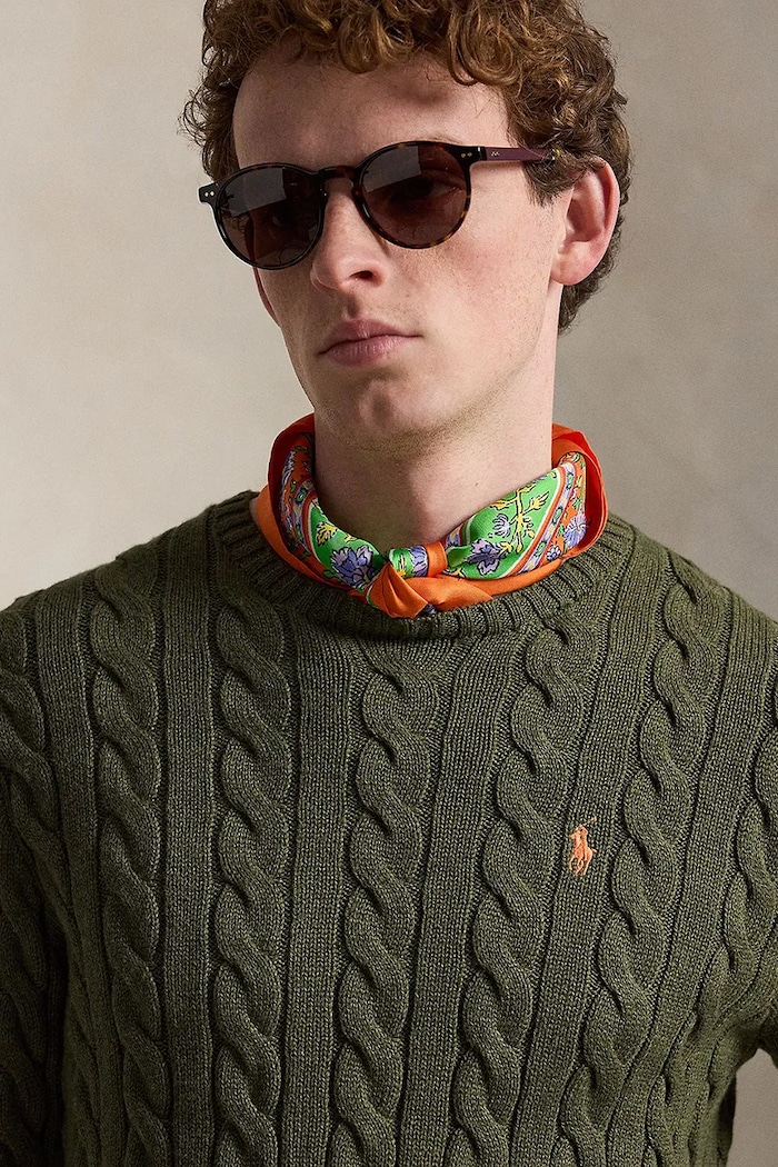 Polo Ralph Lauren svetr bavlněný pánský zelená 710775885