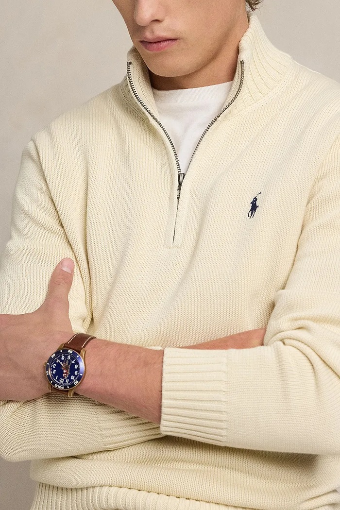 Βαμβακερό πουλόβερ Polo Ralph Lauren μπεζ 710859939
