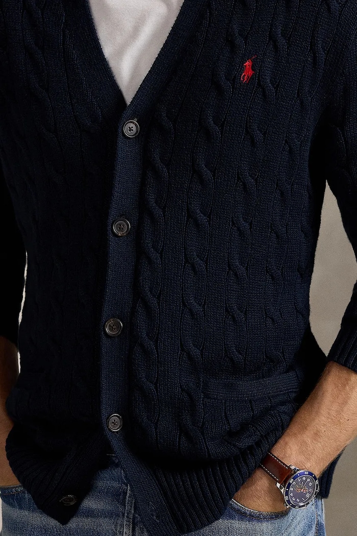 Polo Ralph Lauren cotton cardigan navy 710890548