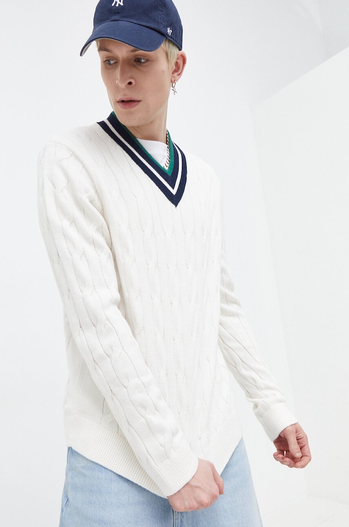 Tommy Jeans sweter pozostałe beżowy DM0DM18363