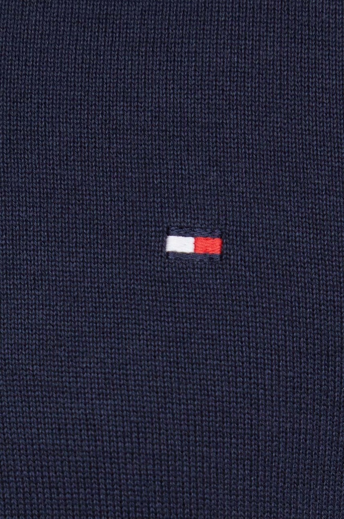 Bavlněný svetr Tommy Hilfiger MW0MW32022 námořnická modř