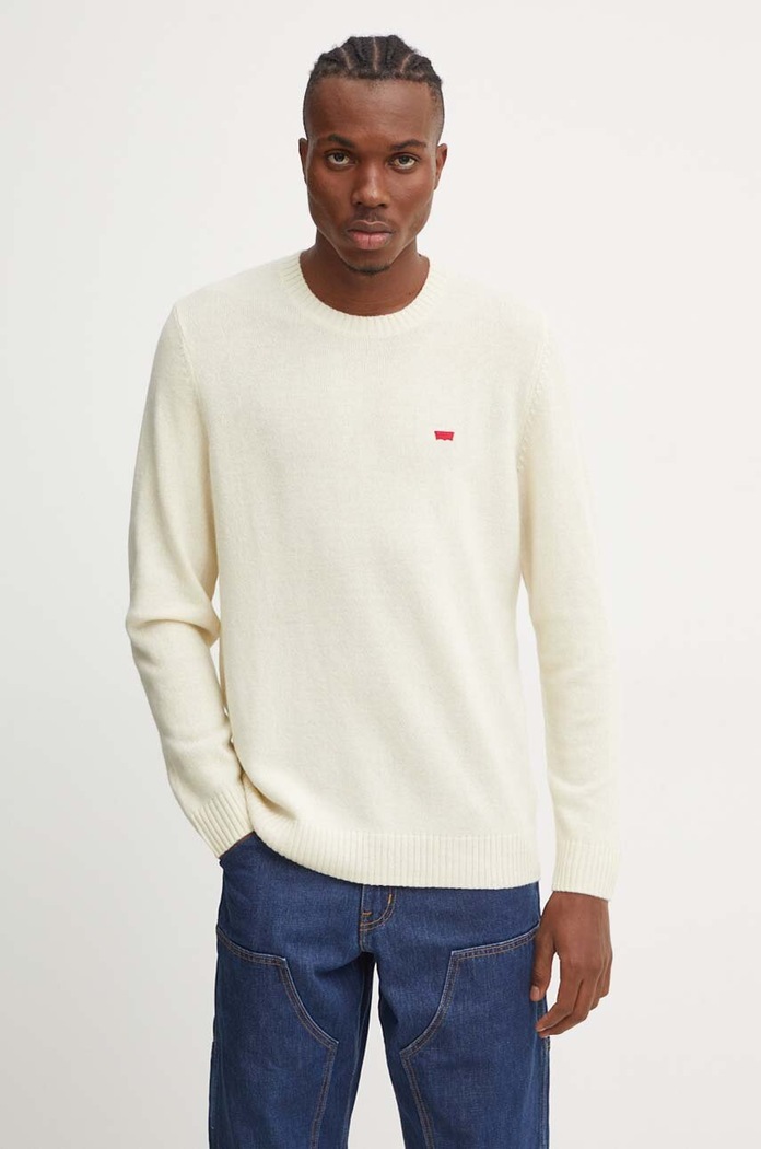 Levi's ανδρικό πουλόβερ με μαλλί μπεζ A4320