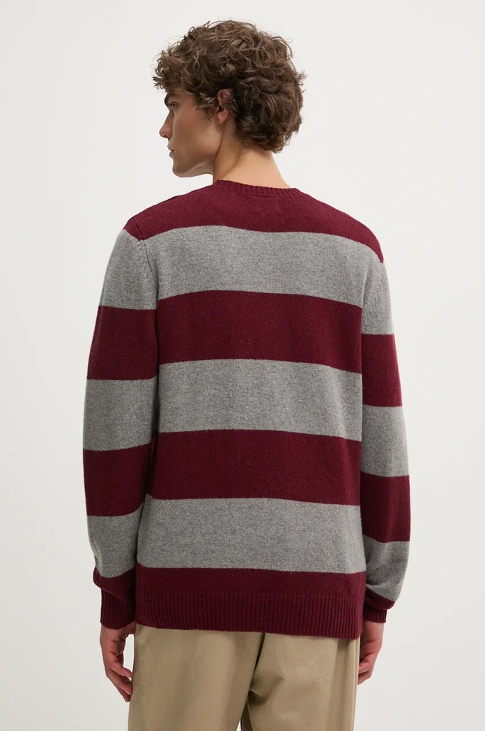 Îmbrăcăminte Levi's pulover bărbătesc cu lână A4320 burgundia