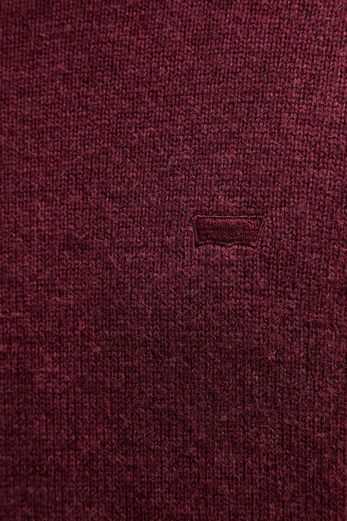 Levi's pulover bărbătesc cu lână A4320 burgundia