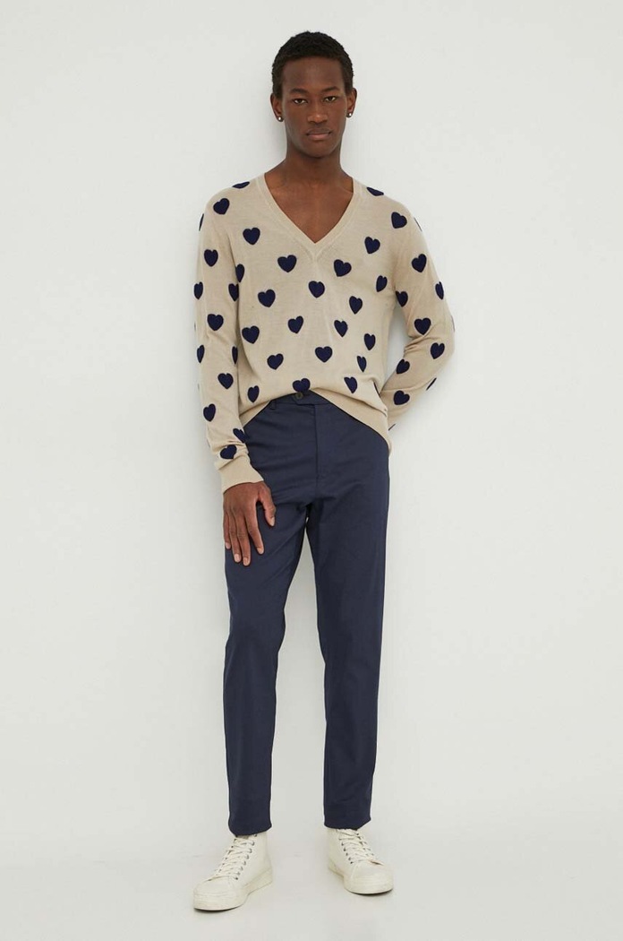 Tiger Of Sweden sweter wełniany Arron T68915109 beżowy SS24