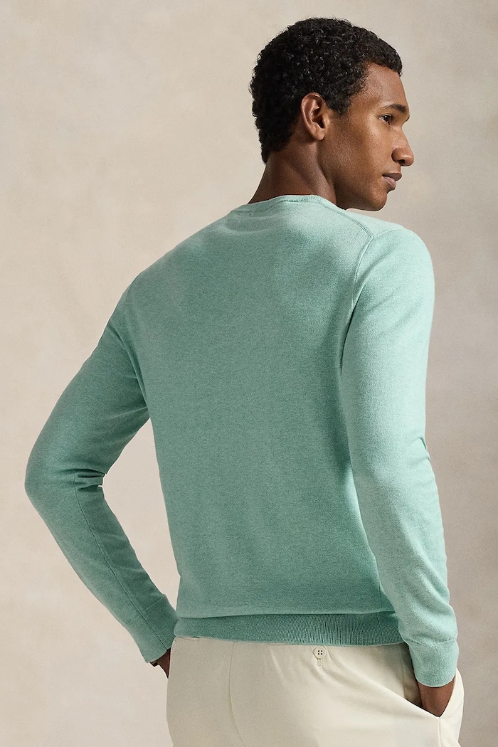 Bavlnený sveter Polo Ralph Lauren 710890558 tyrkysová SS26