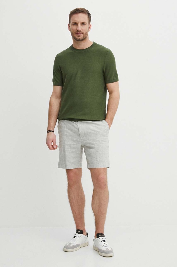 BOSS t-shirt 50511762 zielony SS24