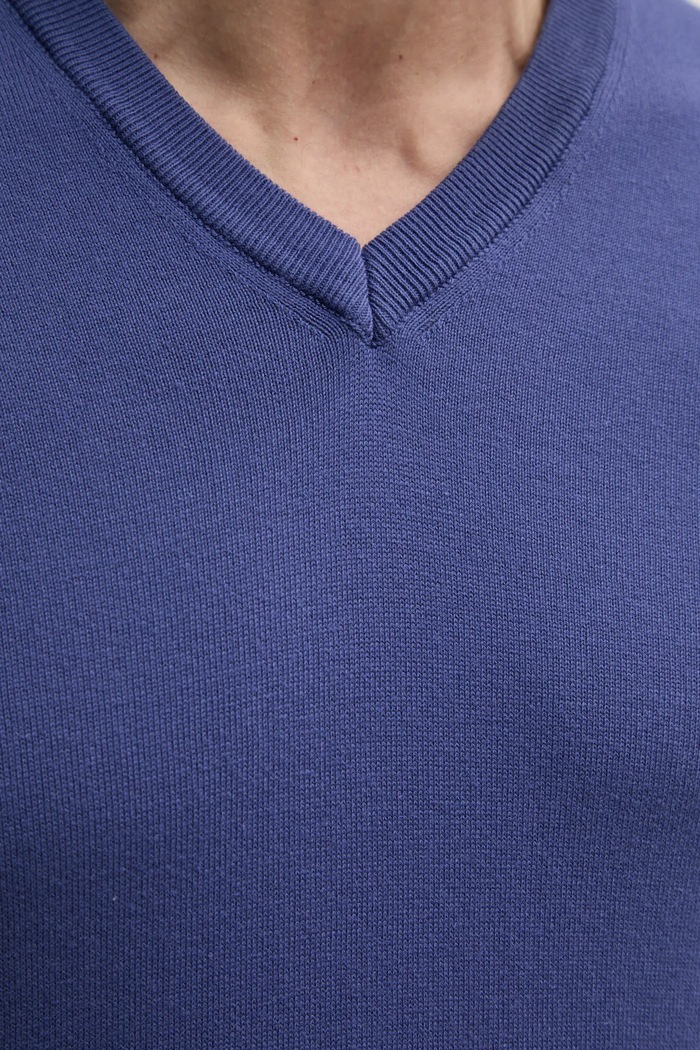 United Colors of Benetton sweter męski bawełniany 1098U4486 granatowy