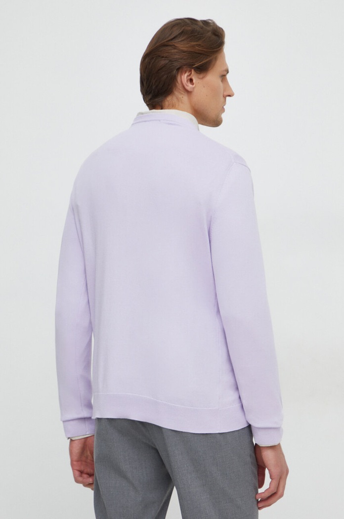 Odzież United Colors of Benetton sweter męski bawełniany 1098U1I76 fioletowy