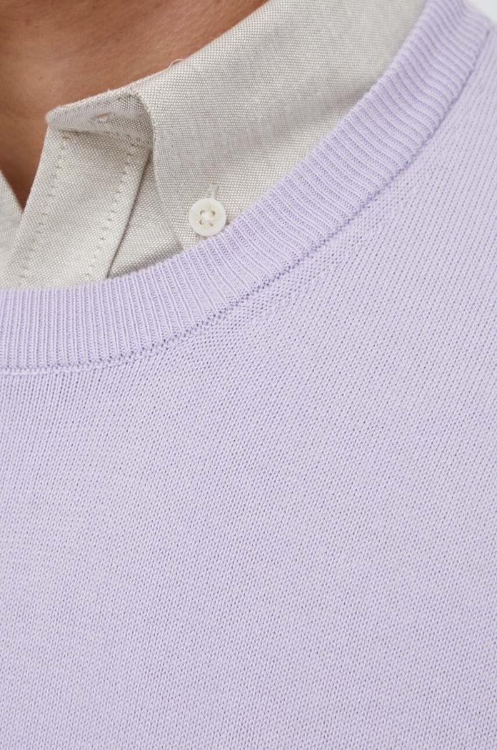United Colors of Benetton sweter męski bawełniany 1098U1I76 fioletowy