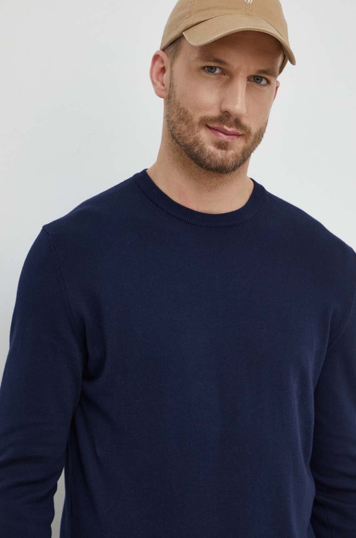 United Colors of Benetton svetr pánský bavlněný námořnická modř 1098U1I76