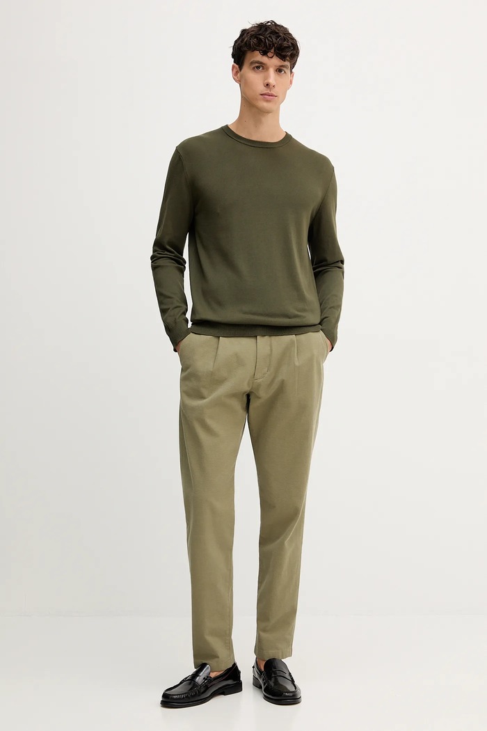 United Colors of Benetton пуловер мъжки памучен 1098U1I76 зелен AA00